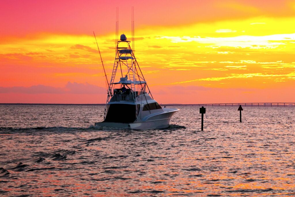 A Fishing boat in Destin Florida.